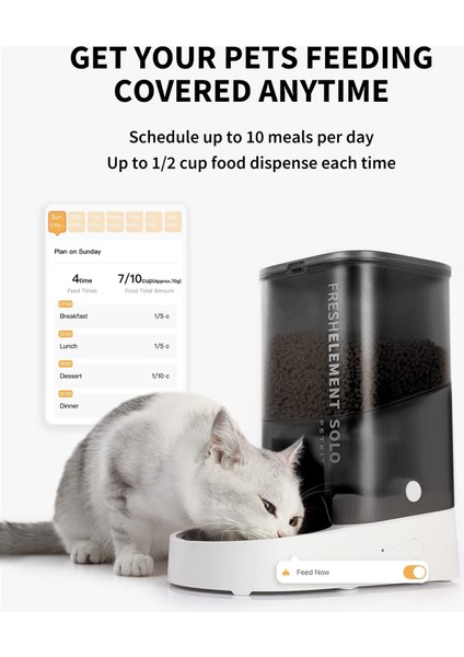 3 L Akıllı Kedi Besleme Ünitesi, Gri fiyatları