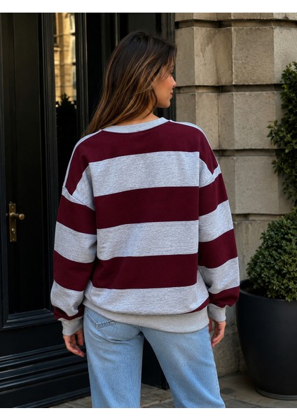 Bisiklet Yaka Baskılı Sweatshirt fiyatları