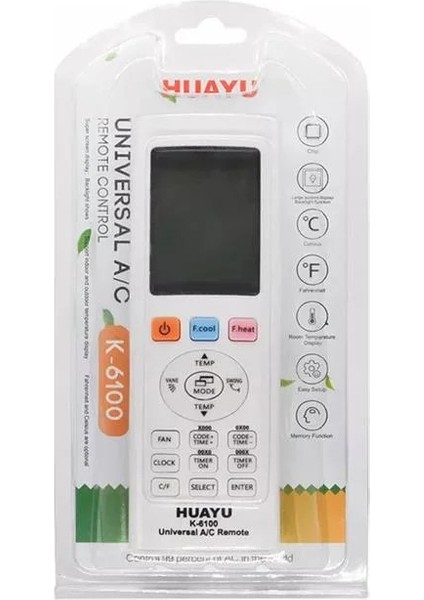 Huayu K-6100 Universal Akıllı Ac Klima Kumandası modelleri