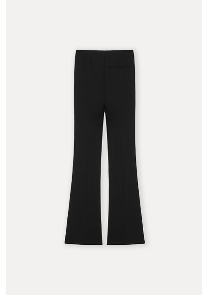 Flare pantolon siyah