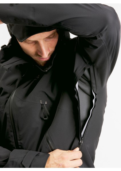 Quechua Erkek Outdoor Yağmurluk - Siyah - MH500 fırsatları