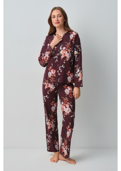Mimoza Pamuklu Gömlek Yaka Pijama Takımı fiyatları