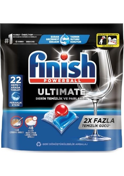 Ultimate 22 Kapsül Bulaşık Makinesi Deterjanı Tableti (1 x 22 Kapsül) modelleri