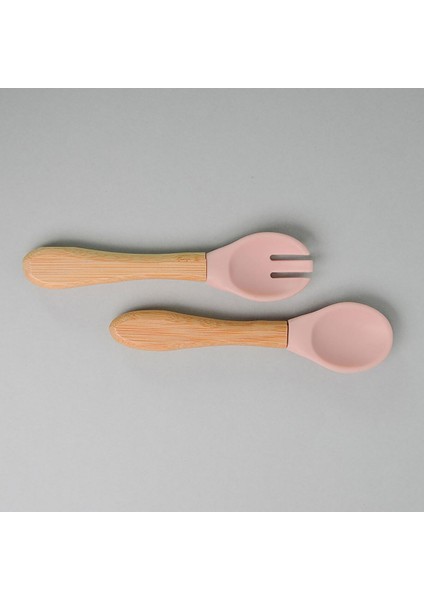 Oioi Mama Kaşığı ve Çatal Seti 010600 Pinky Pink fiyatları