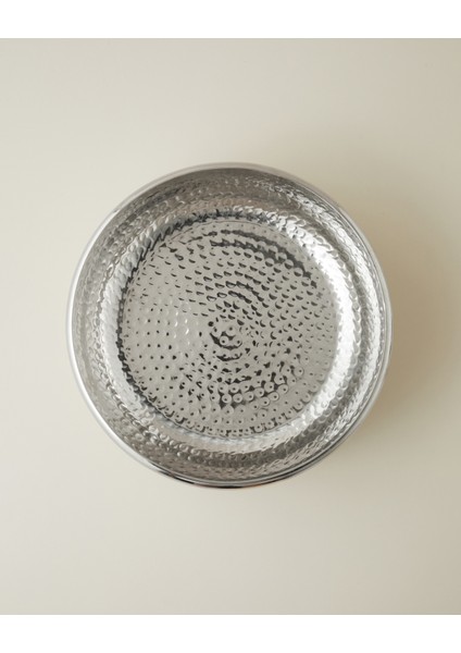 Belva Metal Dekoratif Tabak 25X9 cm Gümüş fiyatları