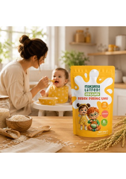 Organik Bebek Pirinç Unu (250 Gram) fiyatları