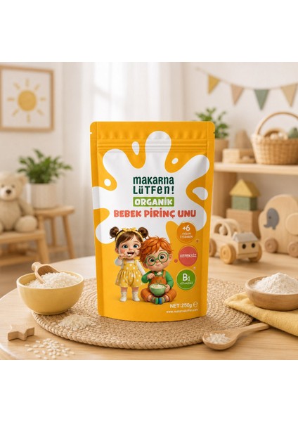 Organik Bebek Pirinç Unu (250 Gram) indirimleri