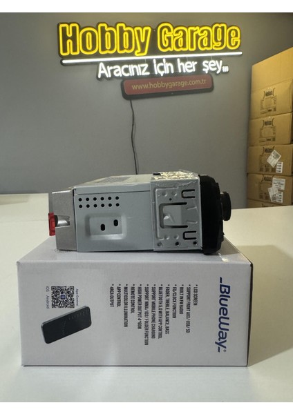 BW-1750BT Oto Teyp USB Aux Bluettoth Hızlı Şarj