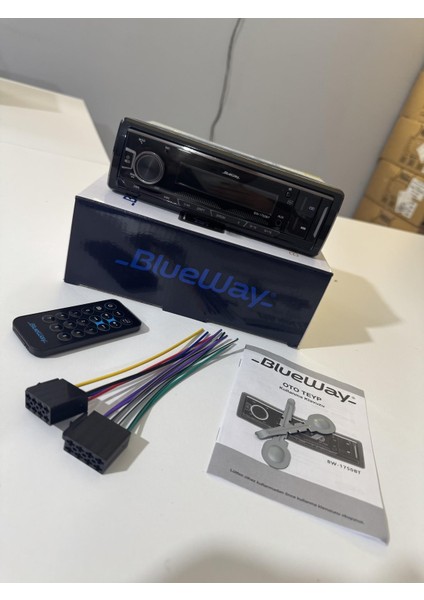 BW-1750BT Oto Teyp USB Aux Bluettoth Hızlı Şarj