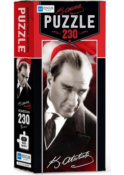 230 Parça Kutulu Başkomutan Atatürk Yapboz modelleri