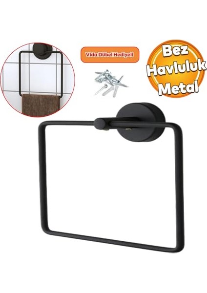 Kare Siyah Vidalı Paslanmaz Metal Havluluk fiyatları