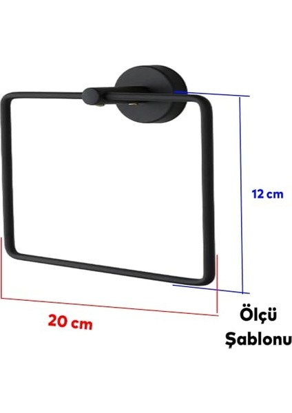 Kare Siyah Vidalı Paslanmaz Metal Havluluk fırsatları