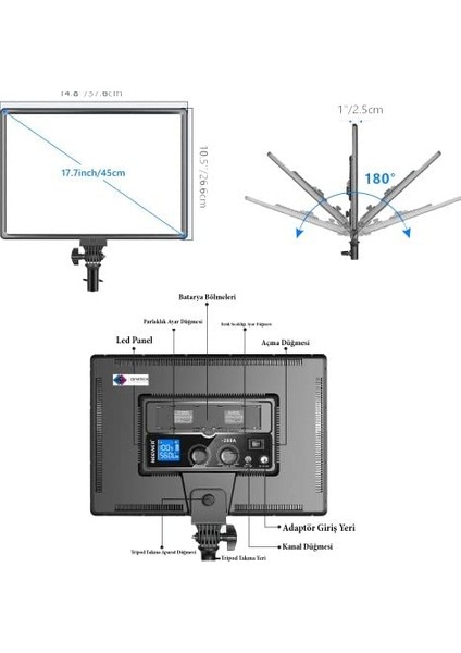SL-288A Soft LED Video Çekim Işığı fiyatları