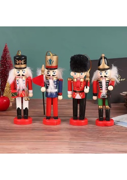 Nutcracker Premium Ahşap Fındıkkıran Asker Figürleri (6'lı), 13 cm indirimleri