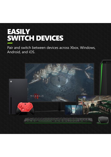Xbox Elite Series 2 Core Wireless Gaming Controller – Red – Xbox Series X|s, Xbox One, Windows Pc, A