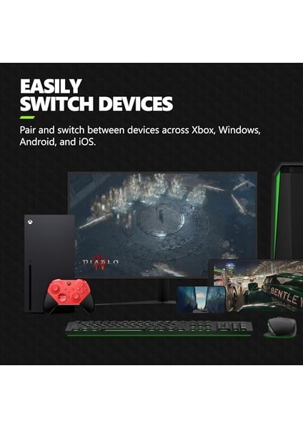 Xbox Elite Series 2 Core Wireless Gaming Controller – Red – Xbox Series X|s, Xbox One, Windows Pc, A