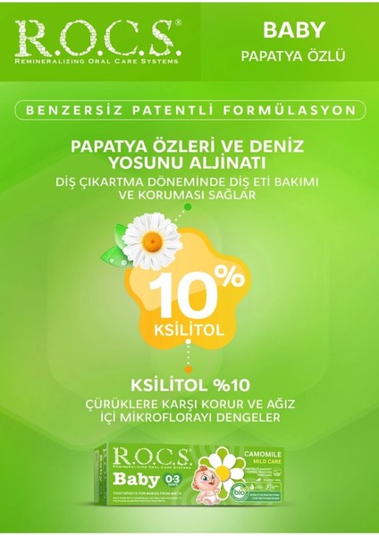 .baby Diş Macunu 0-3 Yaş 35 ml Papatya indirimleri