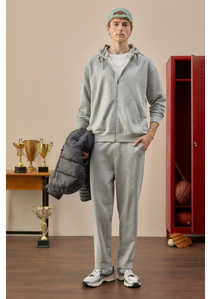 Regular Fit Elastik Bel Cepli Düz Paça Pantolon D6762AX26AU fiyatları