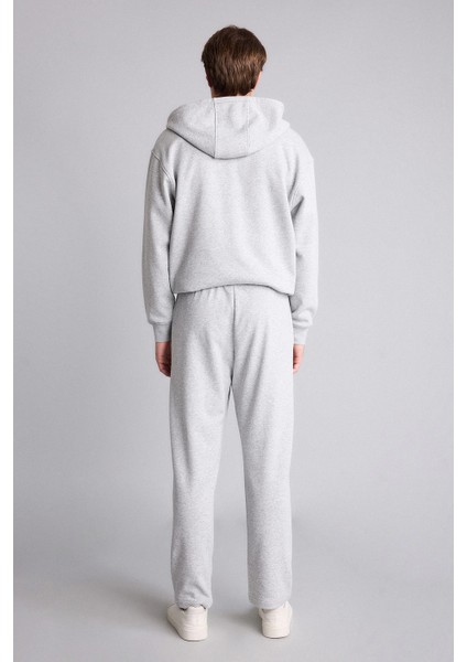 Regular Fit Elastik Bel Cepli Düz Paça Pantolon D6762AX26AU