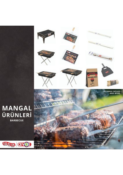 30X40 cm Büyük Boy Mangal Teli 1 ADET Izgara Özelliği ile Mangal Partileri İçin fiyatları