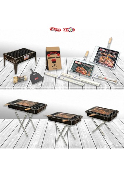 30X40 cm Büyük Boy Mangal Teli 1 ADET Izgara Özelliği ile Mangal Partileri İçin
