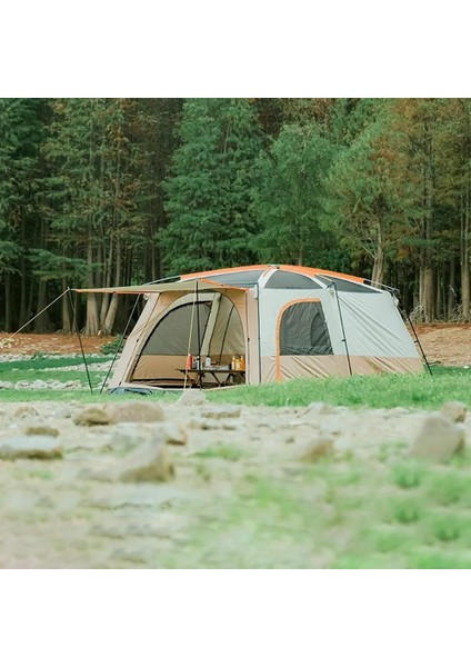 Medium Kamp Çadırı 1 Oda + 1 Salon - 10 Kişilik - Bej fırsatları
