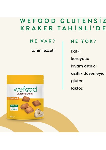 Wefood Tahinli Kraker 40 gr 3'lü 8683347033782