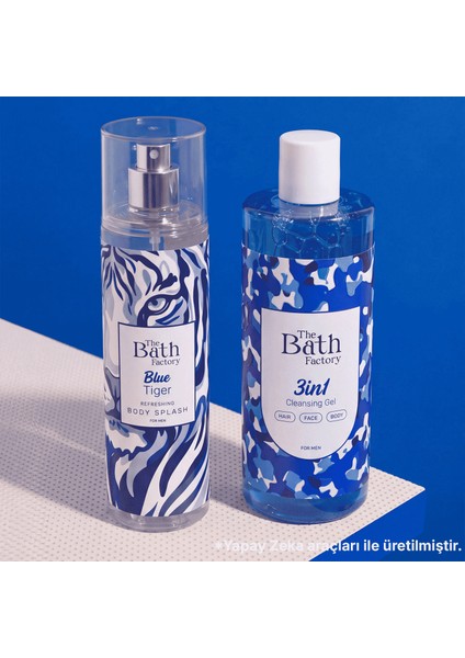 Blue Tiger Duş Jeli 400 ml + Vücut Spreyi 200 ml modelleri