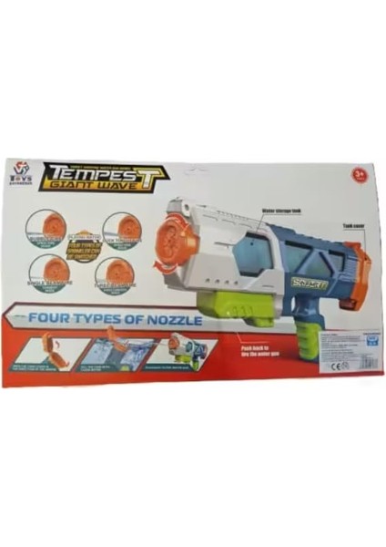 Tempest Giant Wave 42 cm Dört Atış Modlu Su Tabancası fiyatları