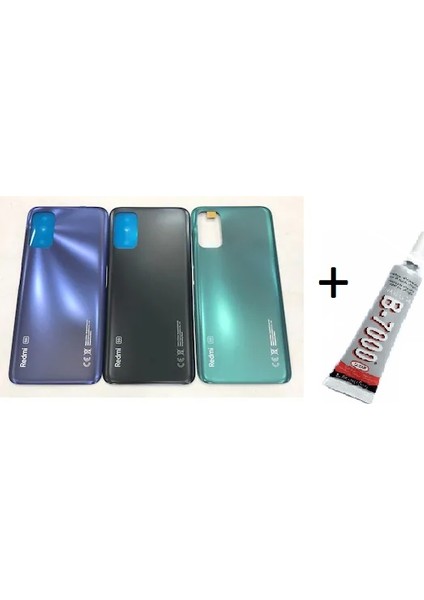 Redmi Note 10 5g Uyumlu Arka Batarya Pil Kapağı Siyah (B7 modelleri