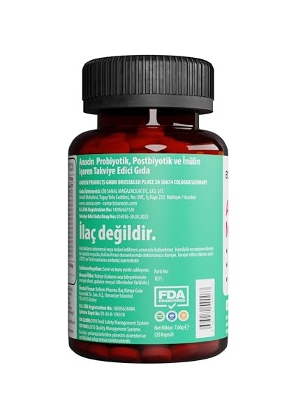 Akkermansia Probiyotik, 20 Kapsül (2 Paketi) modelleri