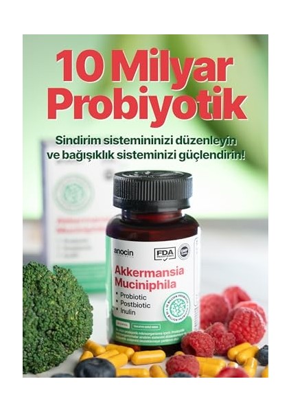 Akkermansia Probiyotik, 20 Kapsül (2 Paketi) indirimleri