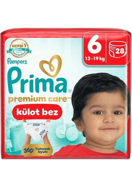 Premium Care Külot Bez 6 Numara 28 Adet Bebek Bezi fiyatları