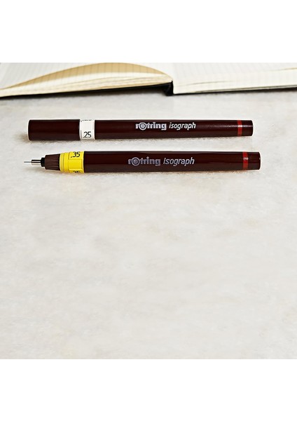 Isograph Teknik Çizim Kalemi, 0,35 Mm, Siyah Mürekkep