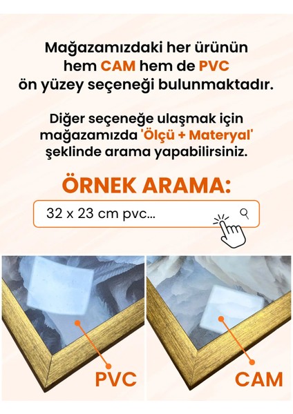 Slim Ince Profil Siyah Çerçeve 33 x 49 cm Camlı
