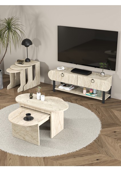 Setro Tv Ünitesi Ekru 110 cm