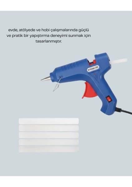 5 Silikon Hediyeli 40W Silikon Tabancası Ev ve Hobi Kullanımı fiyatları