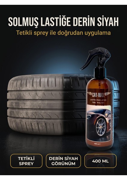 Car-Max Lastik Parlatıcı, 400ML indirimleri