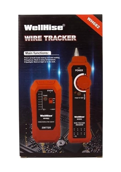 WH682 Kablo Bulucu Kablo Test Cihazı Bilibili Wire Tracker Çantalı fırsatları