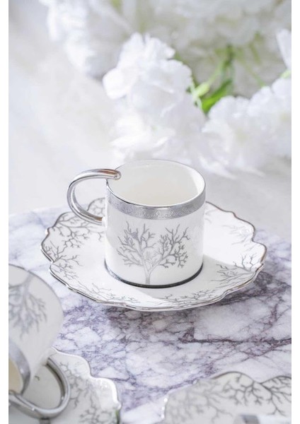 Kıeran Silver 6 Kişilik Kahve Fincanı Seti HXF-06801 fırsatları