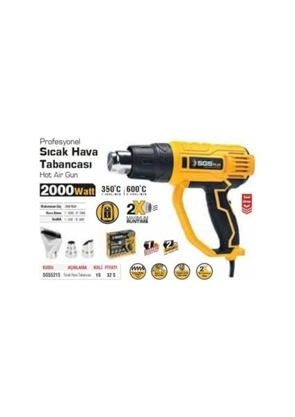2000W Sıcak Hava Tabancası fiyatları