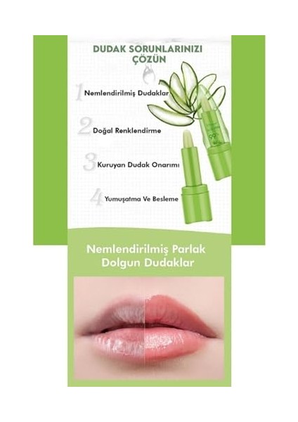 Aloevera%99 Dudak Bakım Nemlendirici Sihirli Ruj modelleri