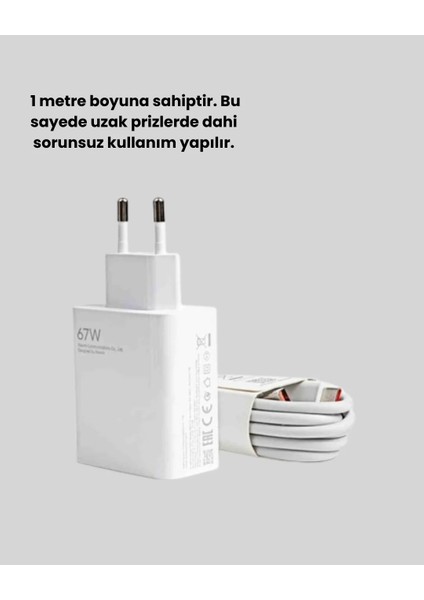 67 Watt Type C Şarj Adaptörü Asus Zenfone 7 8 9 Uyumlu Yeni Nesil fiyatları