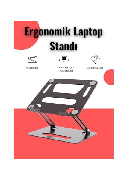 Basic2 Alüminyum Ergonomik Ayarlanabilir Macbook Notebook Standı 1 fırsatları