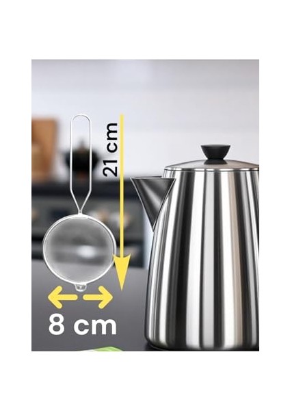 Medarbetare Süzgeç, 8 cm Çap, Paslanmaz Çelik modelleri