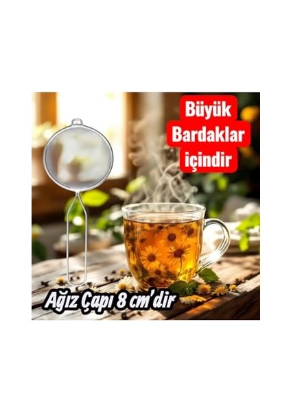 Medarbetare Süzgeç, 8 cm Çap, Paslanmaz Çelik fırsatları