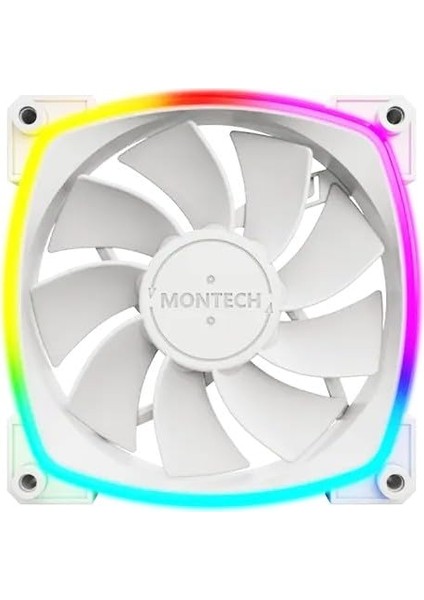 Montech RX120 Pwm Beyaz Reverse Fan Blade 3'lü Paket + Hub Controller Argb modelleri