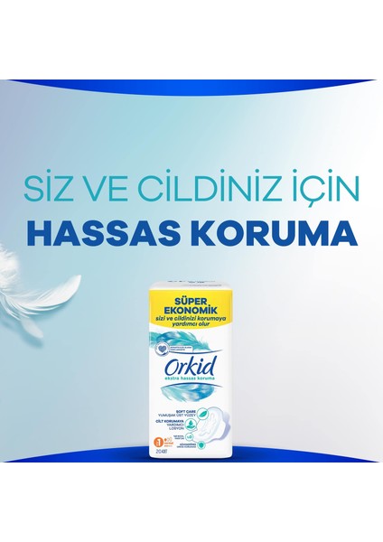 Orkid Extra Hassas Koruma Normal (Boy 1) Kanatlı Hijyenik Ped 20 Adet fırsatları