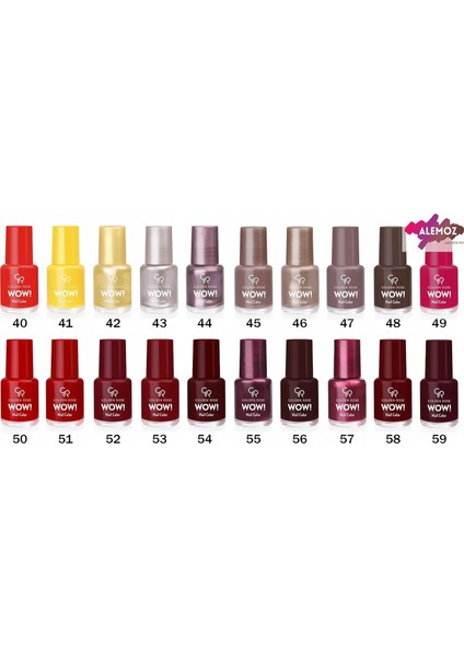 Wow Nail Color No: 02 - Parlak Bitişli Mini Oje 6 ml modelleri