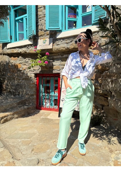 Mint Yeşili Havuç Pantolon fiyatları